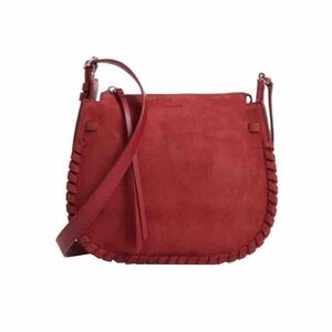 All saints Ray Nubuck Suede crossbody with tassel pull